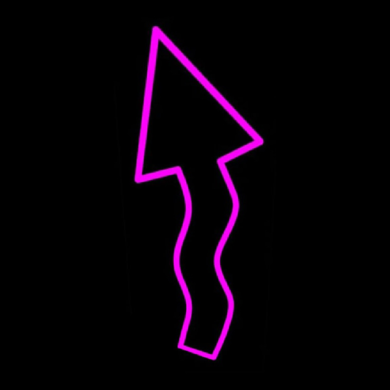 Pink Arrow Neon Skilt