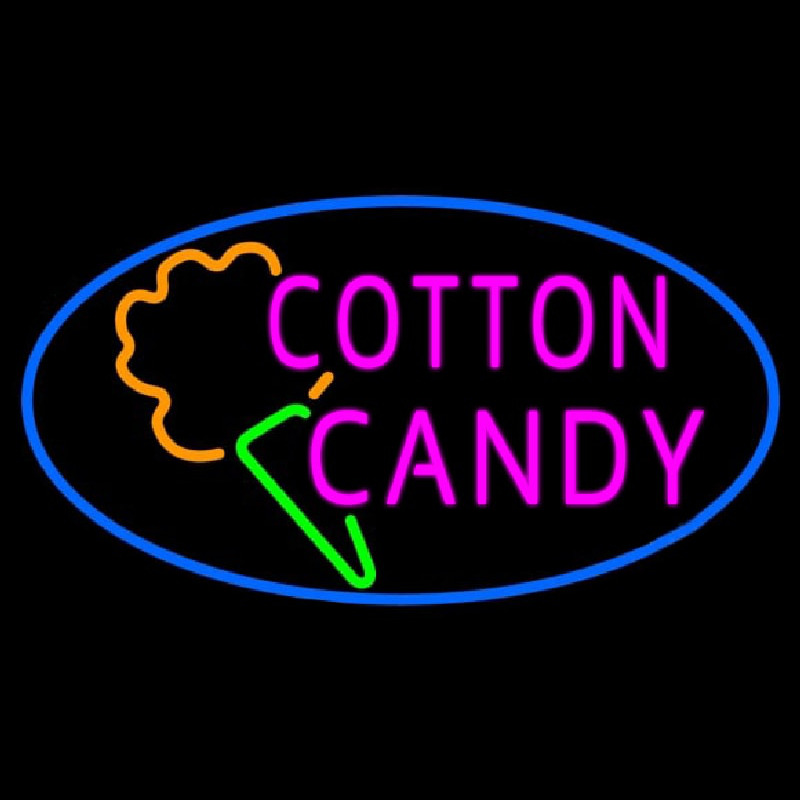 Pink Cotton Candy Neon Skilt