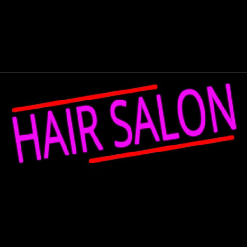 Pink Hair Salon Neon Skilt