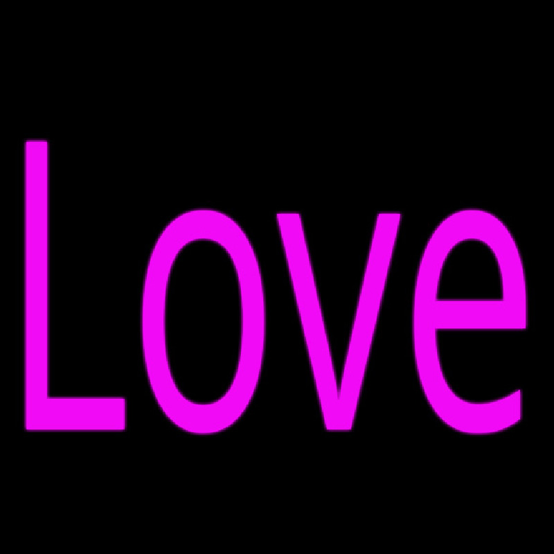 Pink Love Neon Skilt