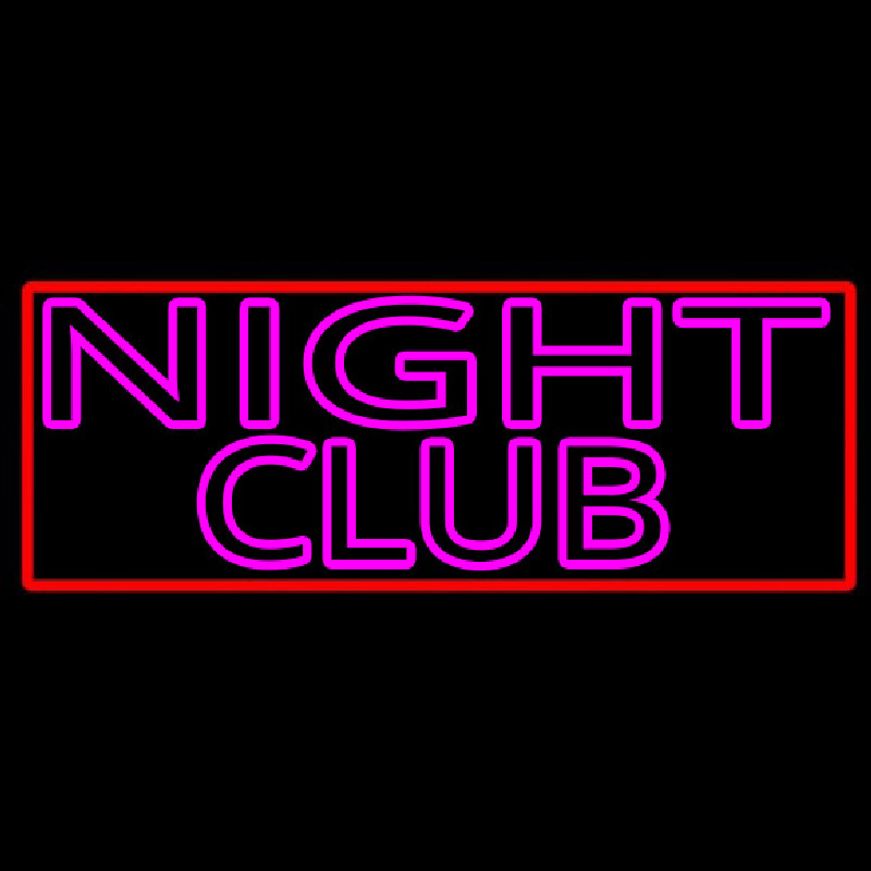 Pink Night Club Neon Skilt