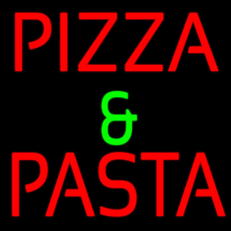 Pizza And Pasta Neon Skilt