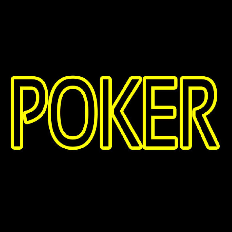 Poker Neon Skilt