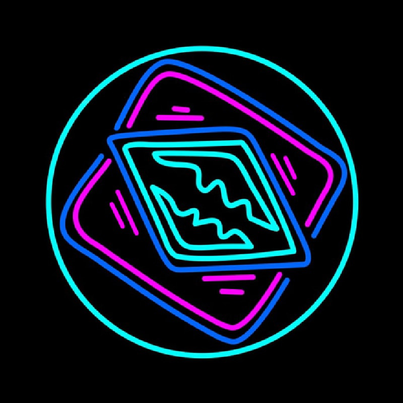 Poker Redand Icon 2 Neon Skilt