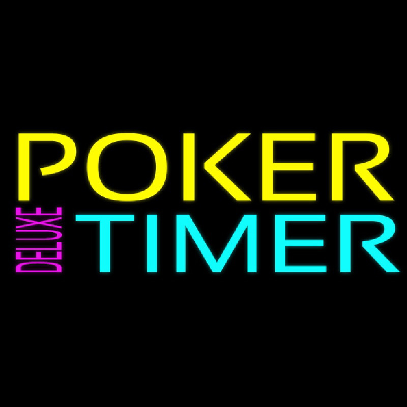 Poker Timer Delu e 1 Neon Skilt