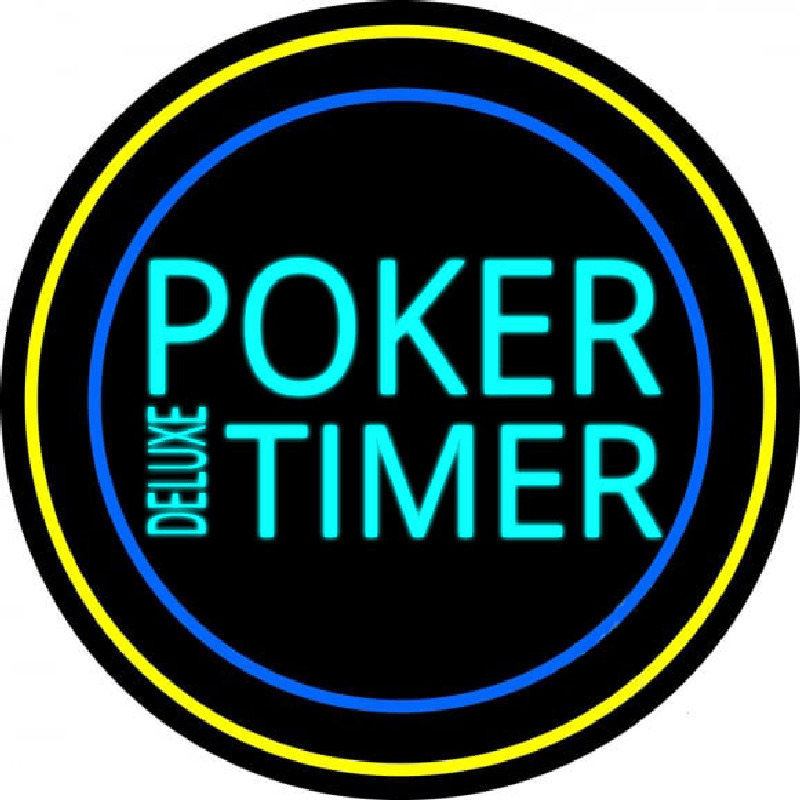 Poker Timer Delu e Neon Skilt