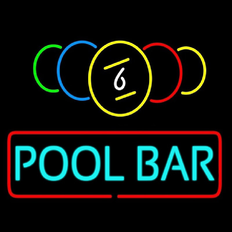 Pool Bar Neon Skilt