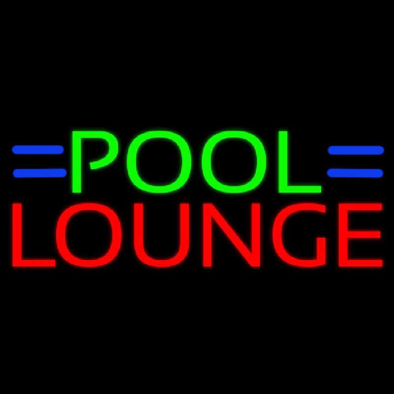 Pool Lounge Neon Skilt