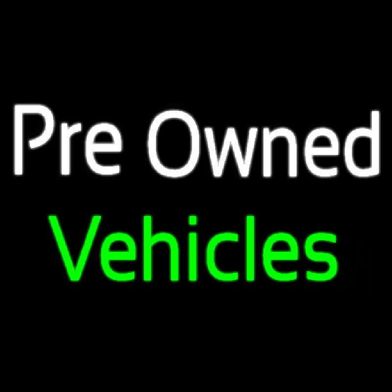 Pre Owned Vehicles Neon Skilt