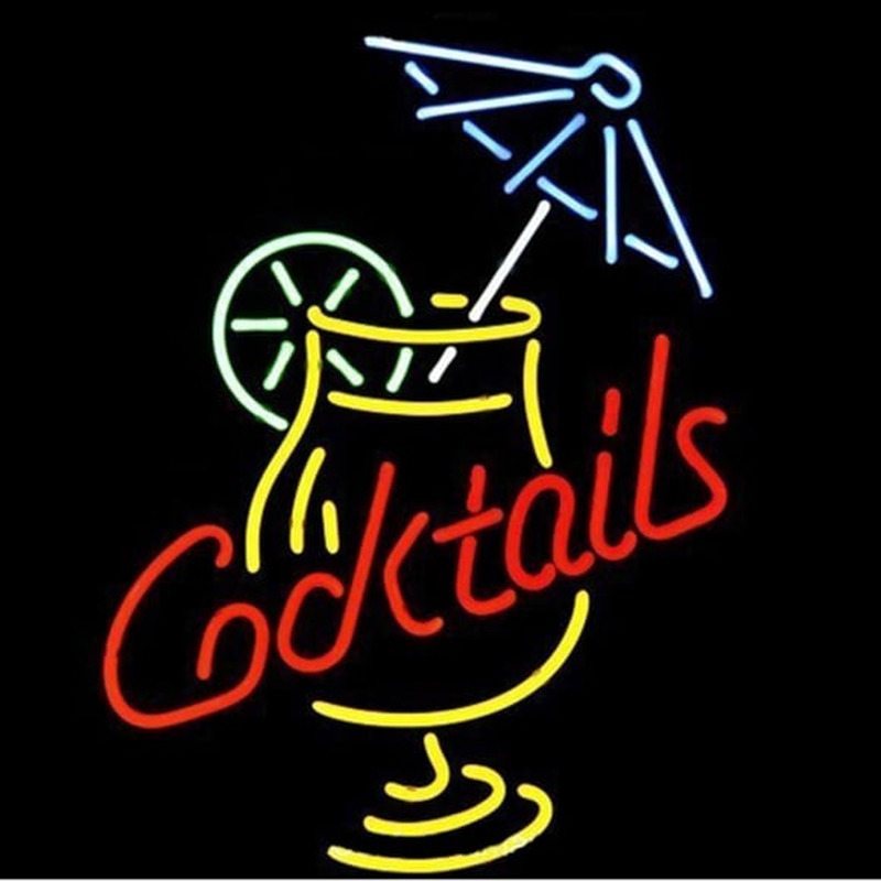 Professional Cocktail And Martini Umbrella Cup Beer Bar Real Gift Fast Ship Neon Skilt