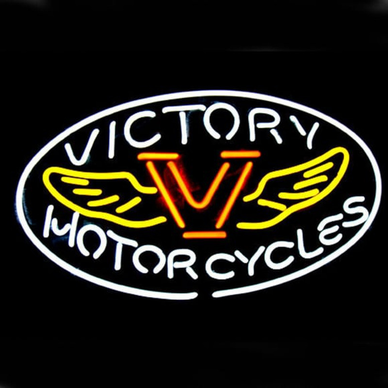 Professional Motorcycles Victory Shop Open Neon Skilt