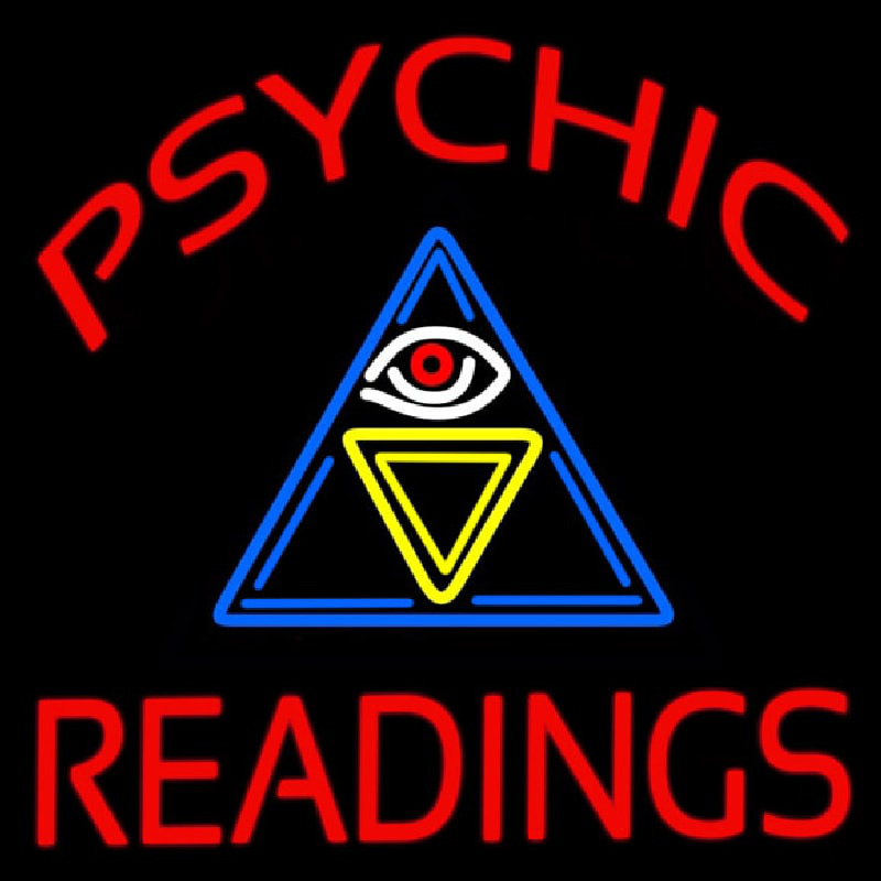 Psychic Readings Logo Neon Skilt