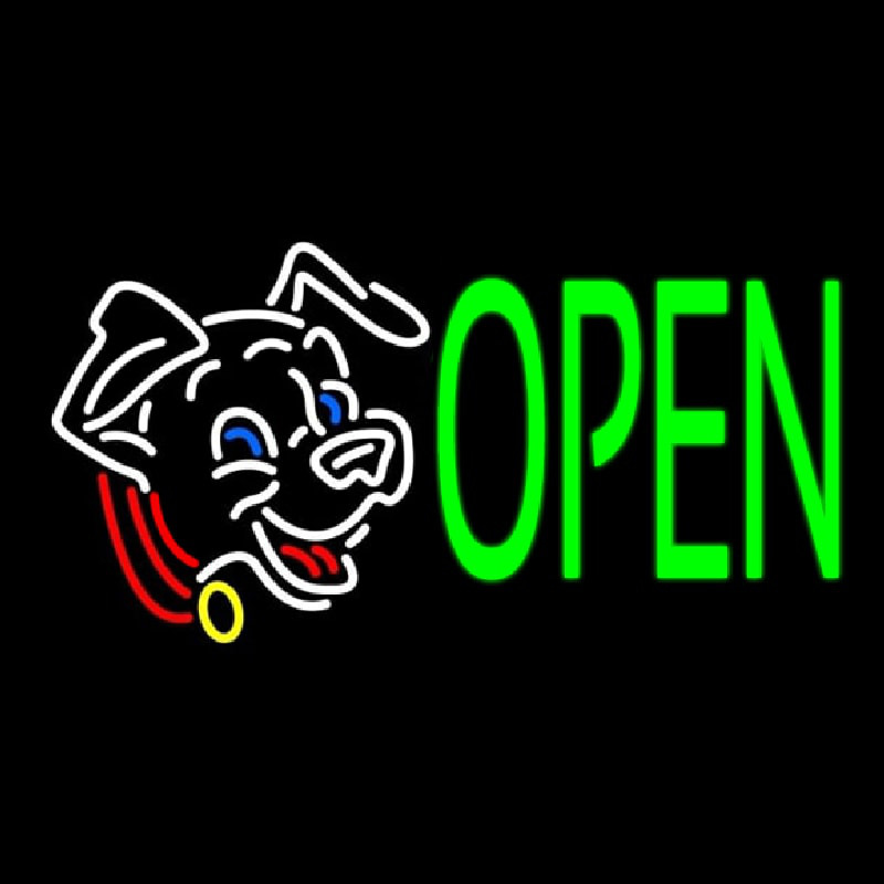 Puppies Open 2 Neon Skilt