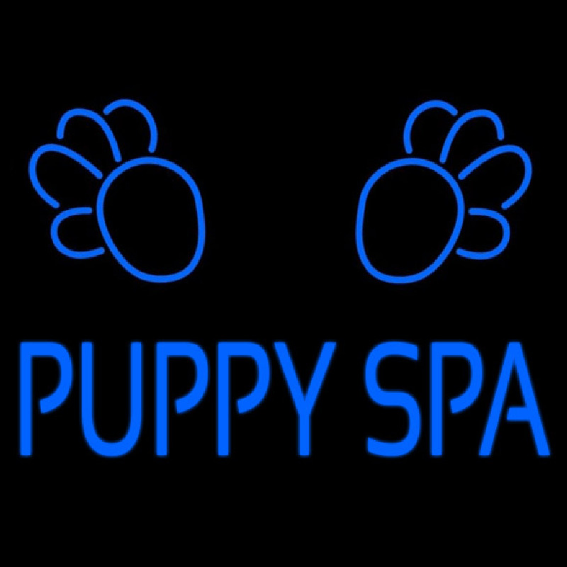 Puppy Spa Neon Skilt