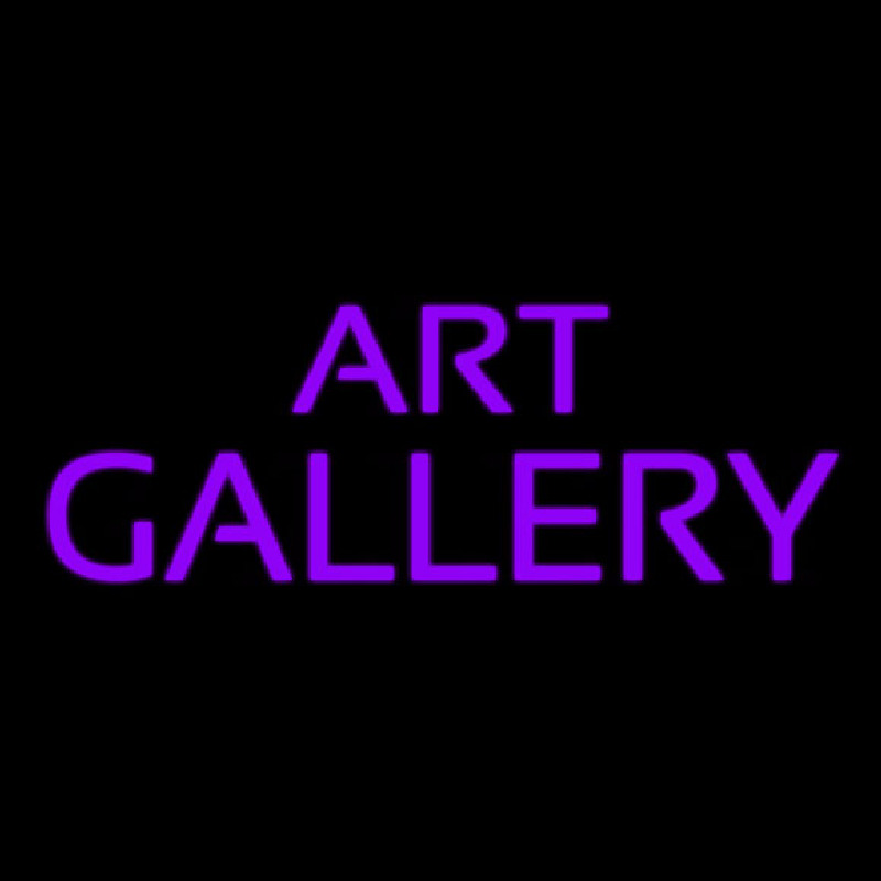 Purple Art Gallery Neon Skilt