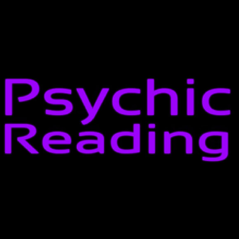 Purple Psychic Reading Neon Skilt