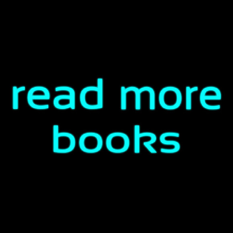 Read More Books Neon Skilt