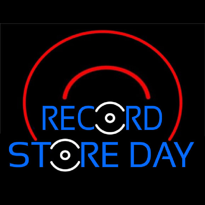 Record Store Day Neon Skilt