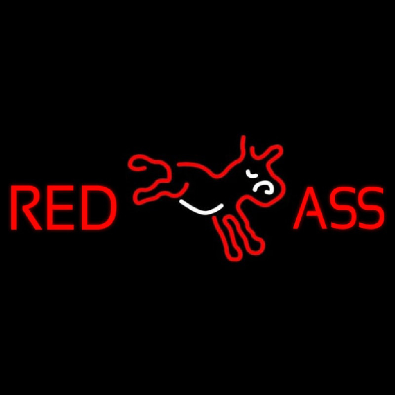 Red Ass Donkey Neon Skilt