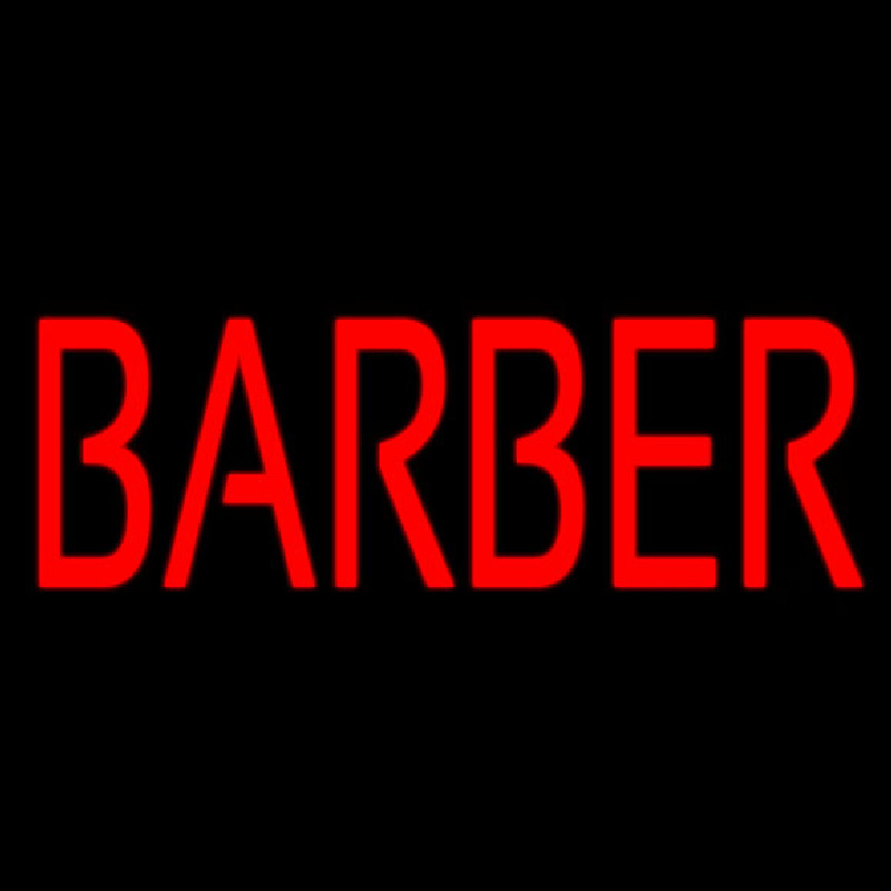 Red Barber Neon Skilt