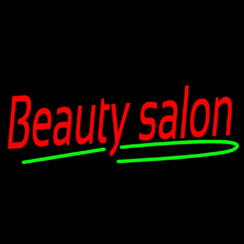 Red Beauty Salon Neon Skilt