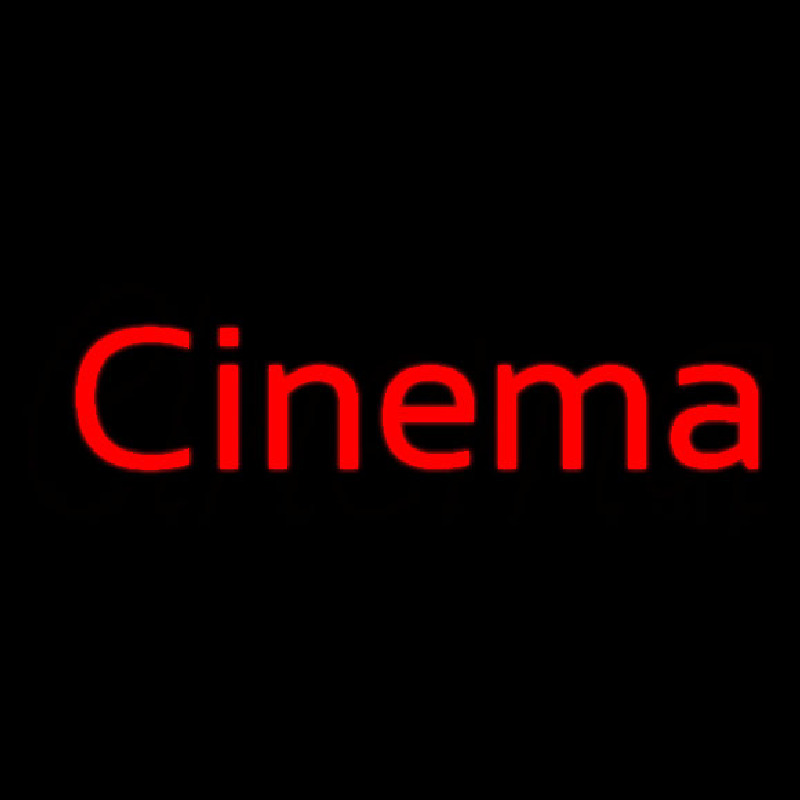 Red Cinema Neon Skilt