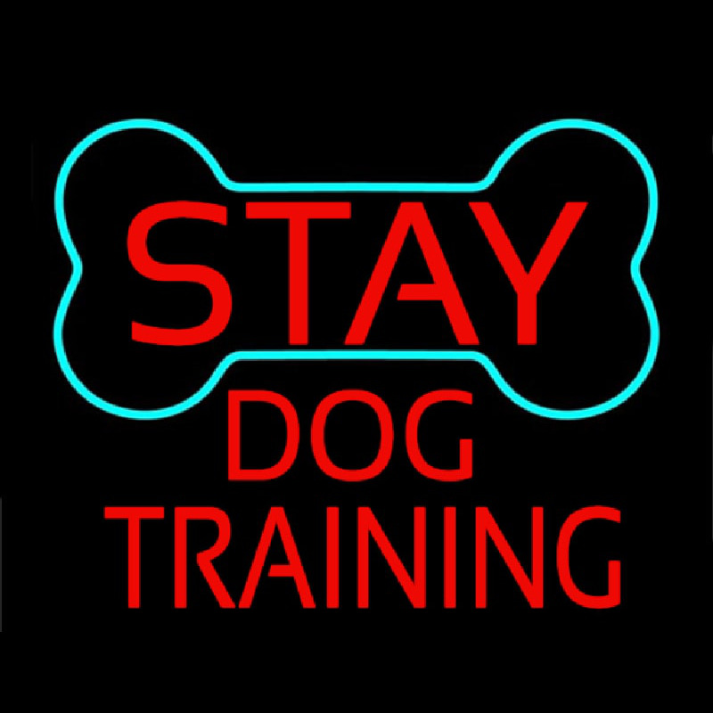 Red Dog Training Block 1 Neon Skilt