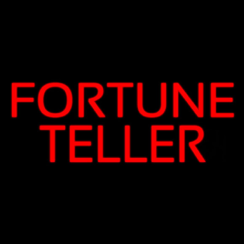 Red Fortune Teller Neon Skilt