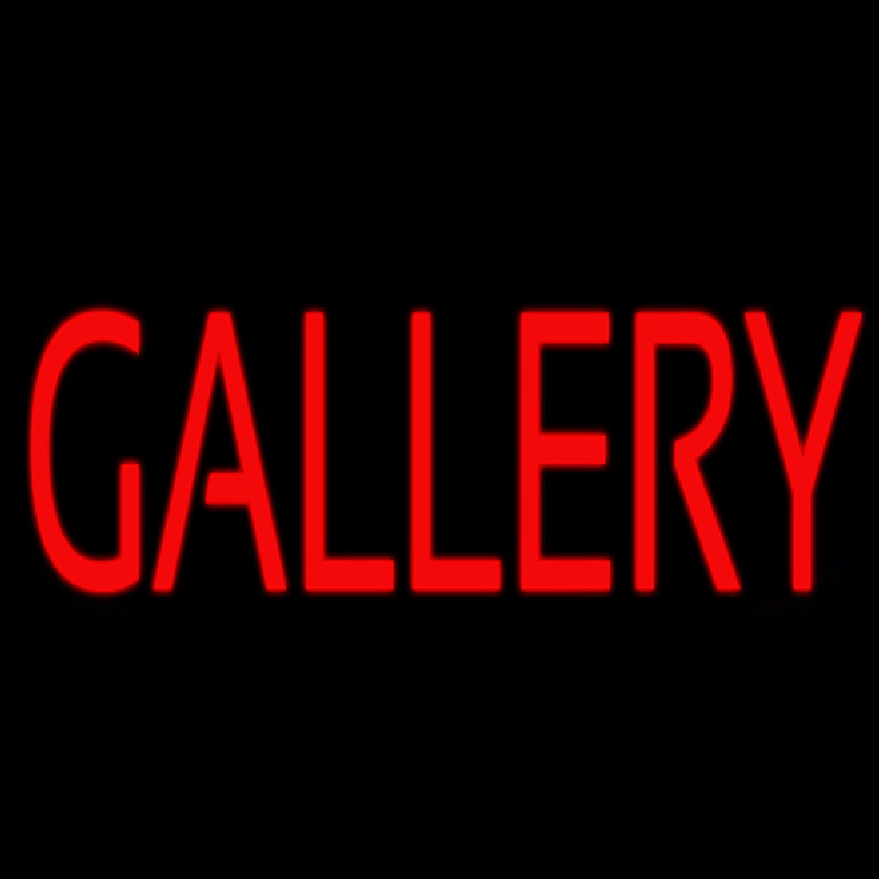 Red Gallery Neon Skilt