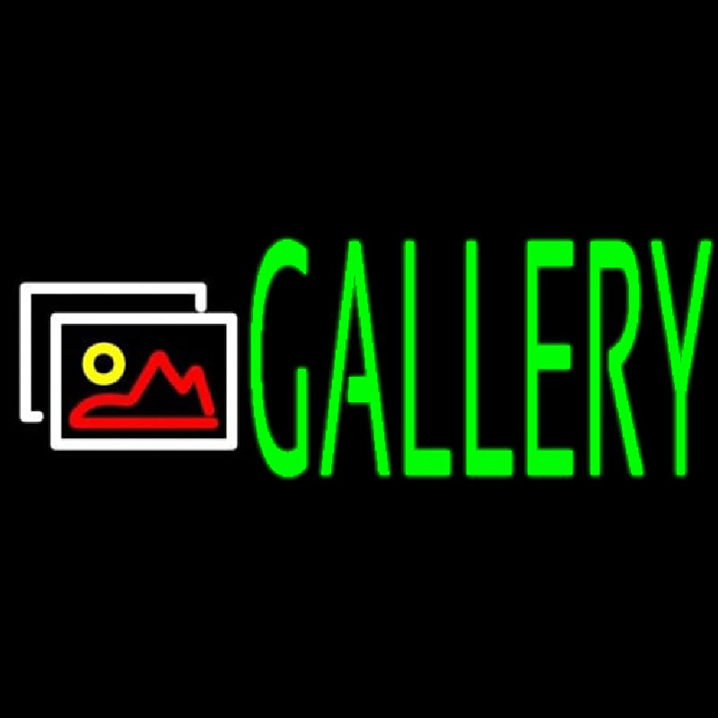 Red Gallery With Logo 1 Neon Skilt