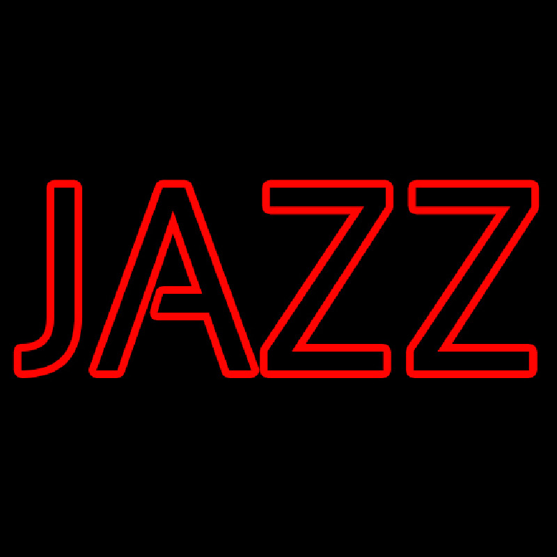 Red Jazz Block 4 Neon Skilt