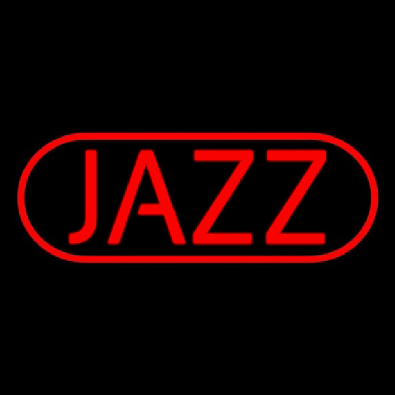 Red Jazz Block Neon Skilt