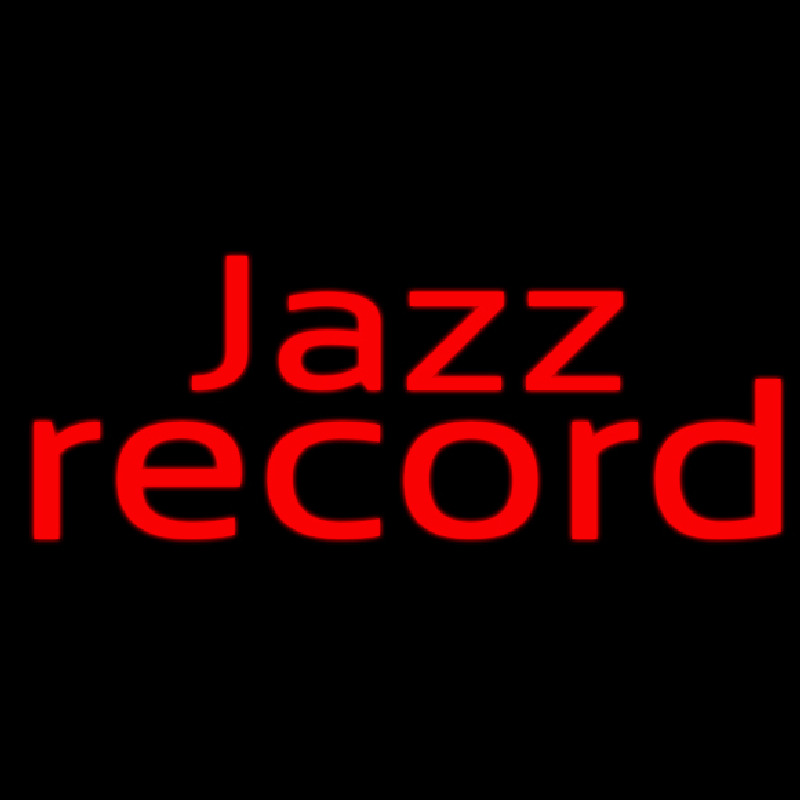 Red Jazz Record 1 Neon Skilt