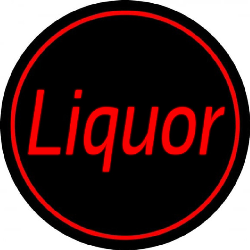 Red Liquor Neon Skilt