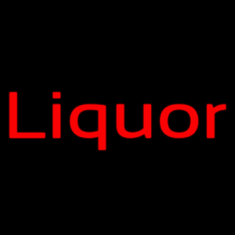 Red Liquor Neon Skilt