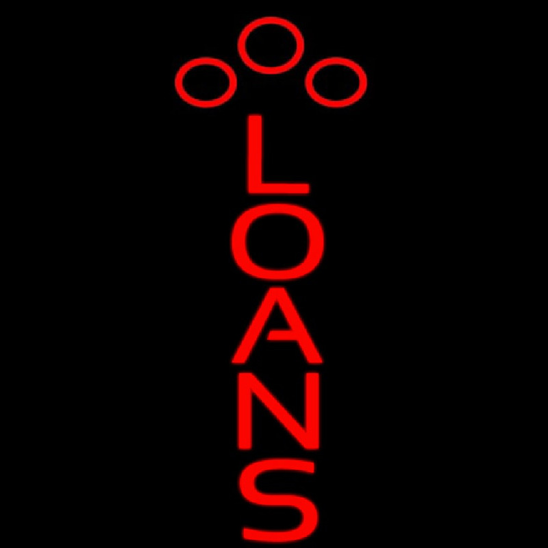 Red Loans Neon Skilt