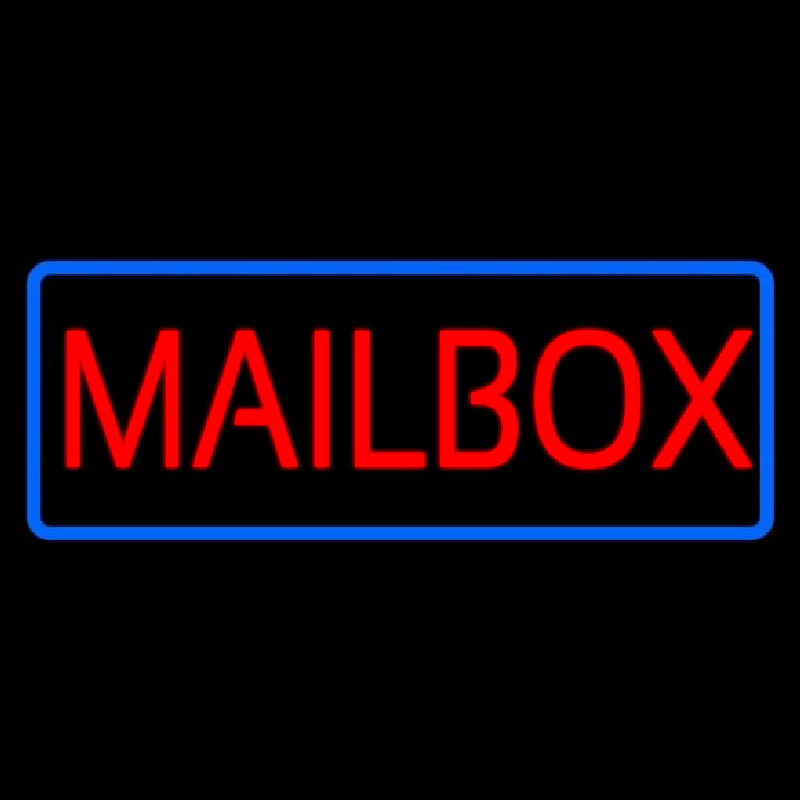 Red Mailbo  Neon Skilt