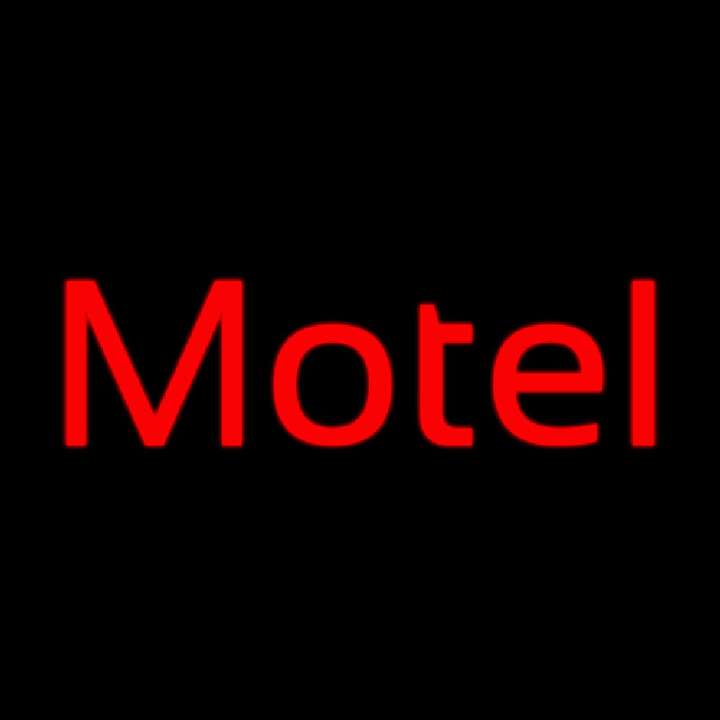 Red Motel Neon Skilt