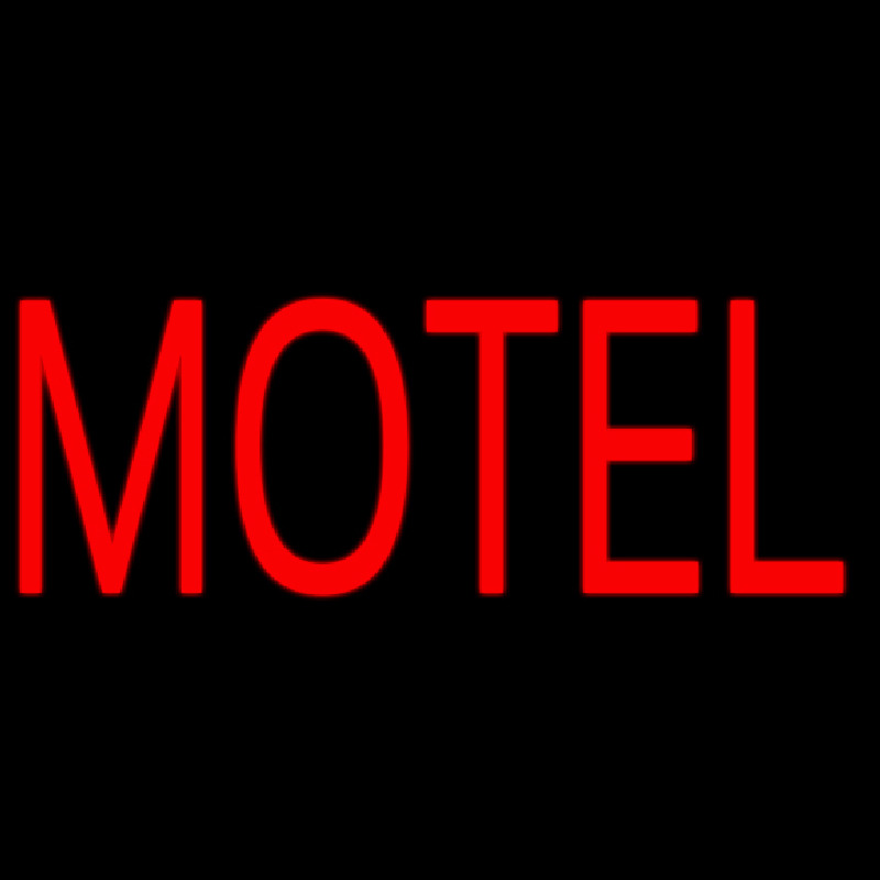 Red Motel Neon Skilt