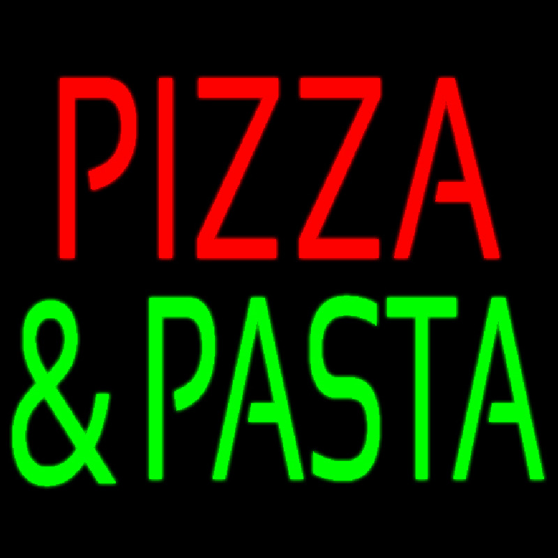 Red Pizza And Pasta Neon Skilt