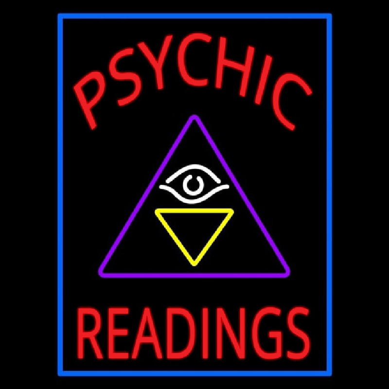 Red Psychic Readings Logo Neon Skilt