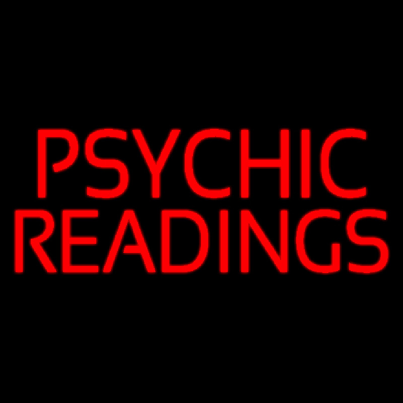 Red Psychic Readings Neon Skilt