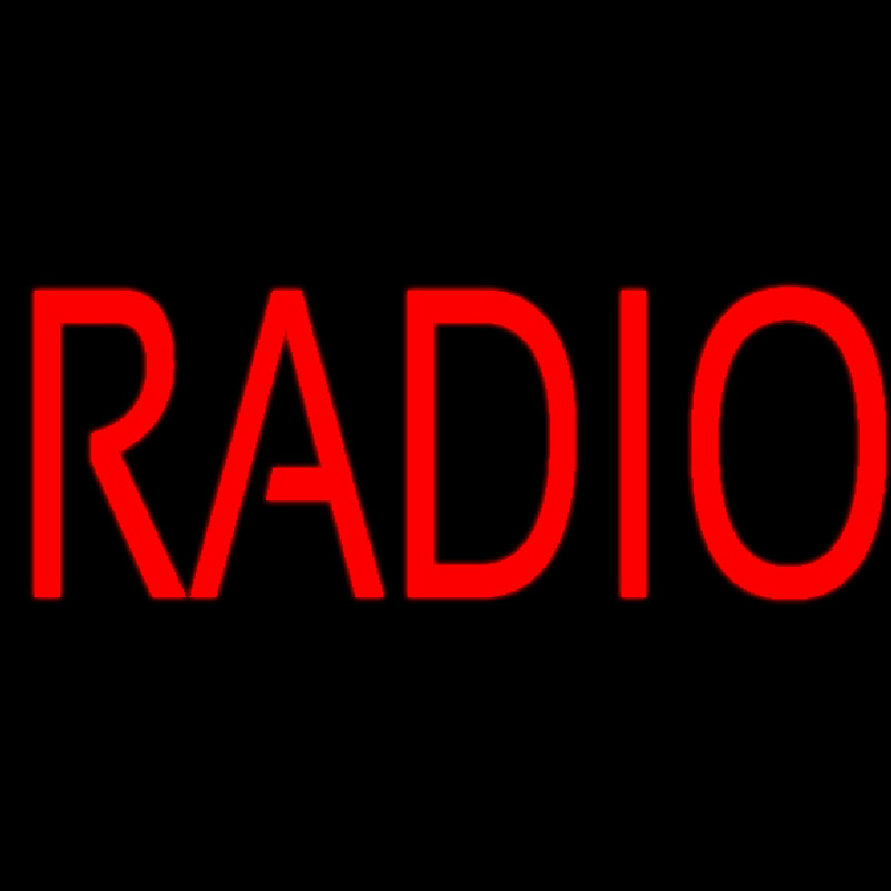 Red Radio Music Neon Skilt