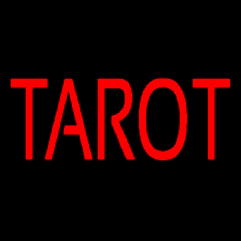 Red Tarot Neon Skilt