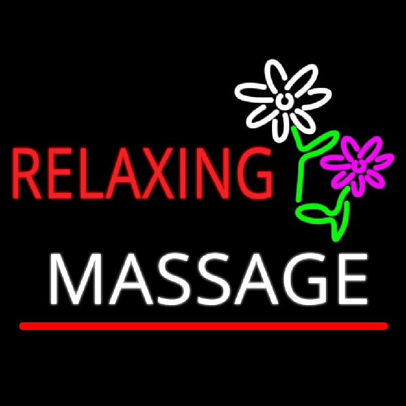 Rela ing Massage Neon Skilt