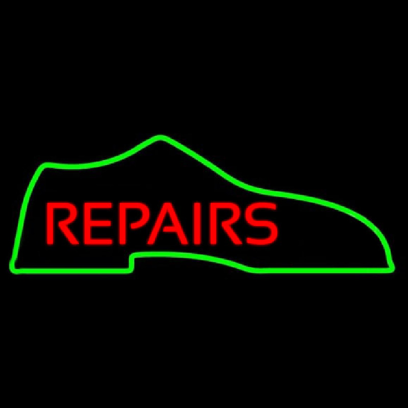 Repair Shoe Neon Skilt