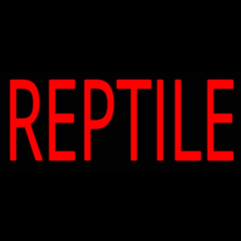 Reptile Block Neon Skilt