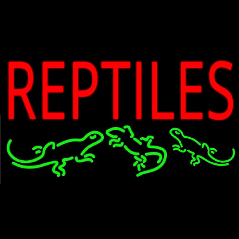 Reptiles 1 Neon Skilt