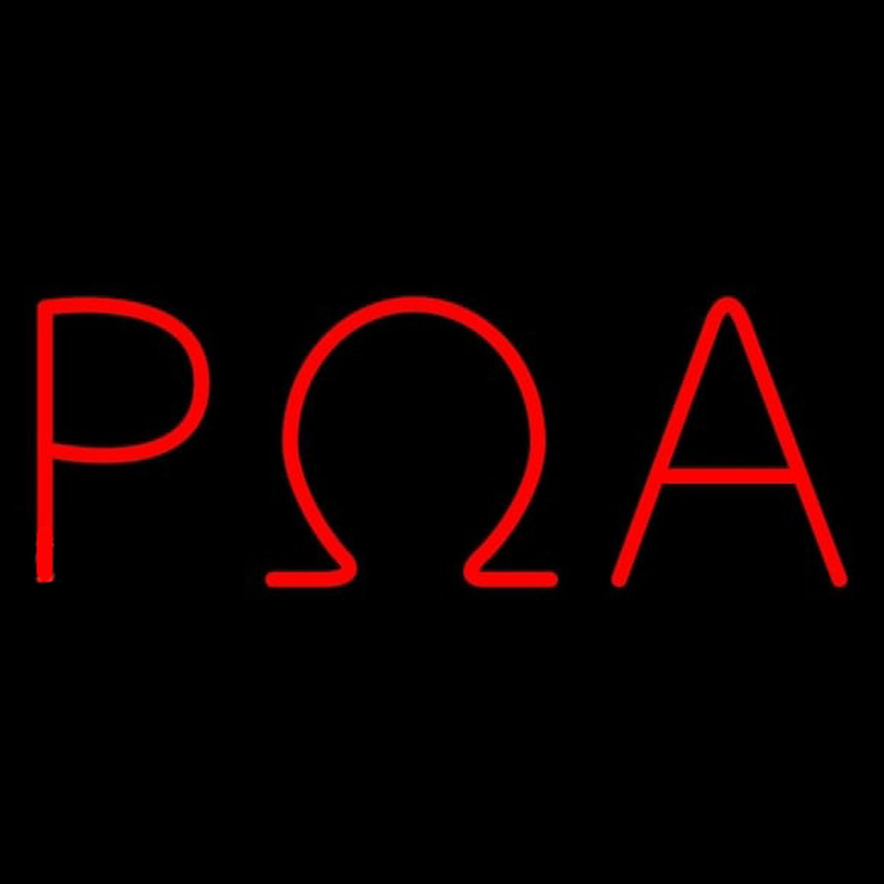 Rho Omega Alpha Neon Skilt