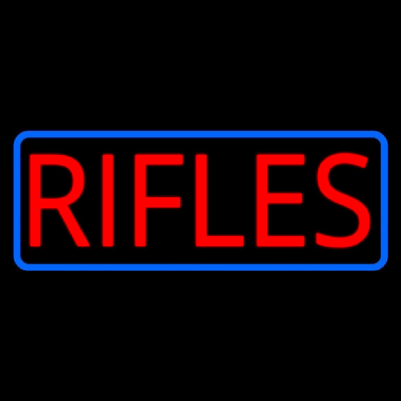 Rifles Neon Skilt